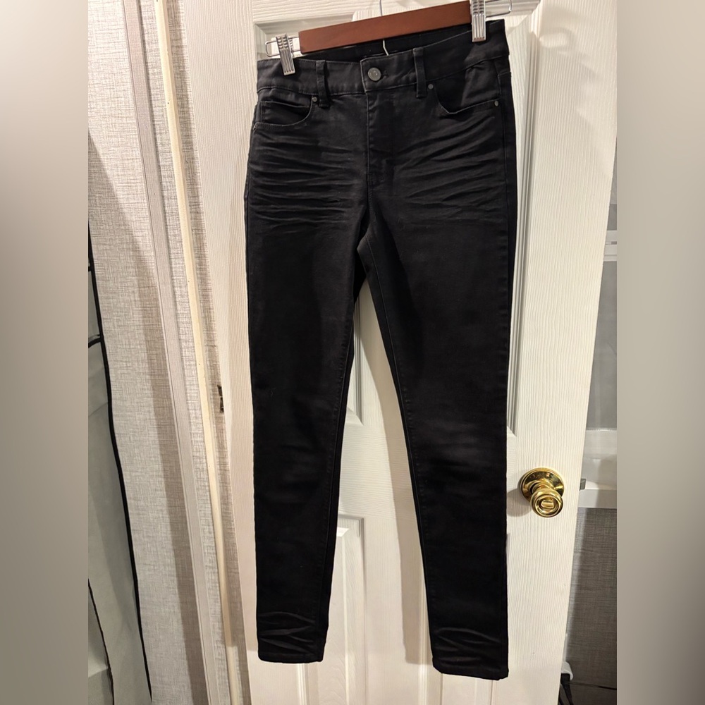 White House Black Market Jet Black Denim